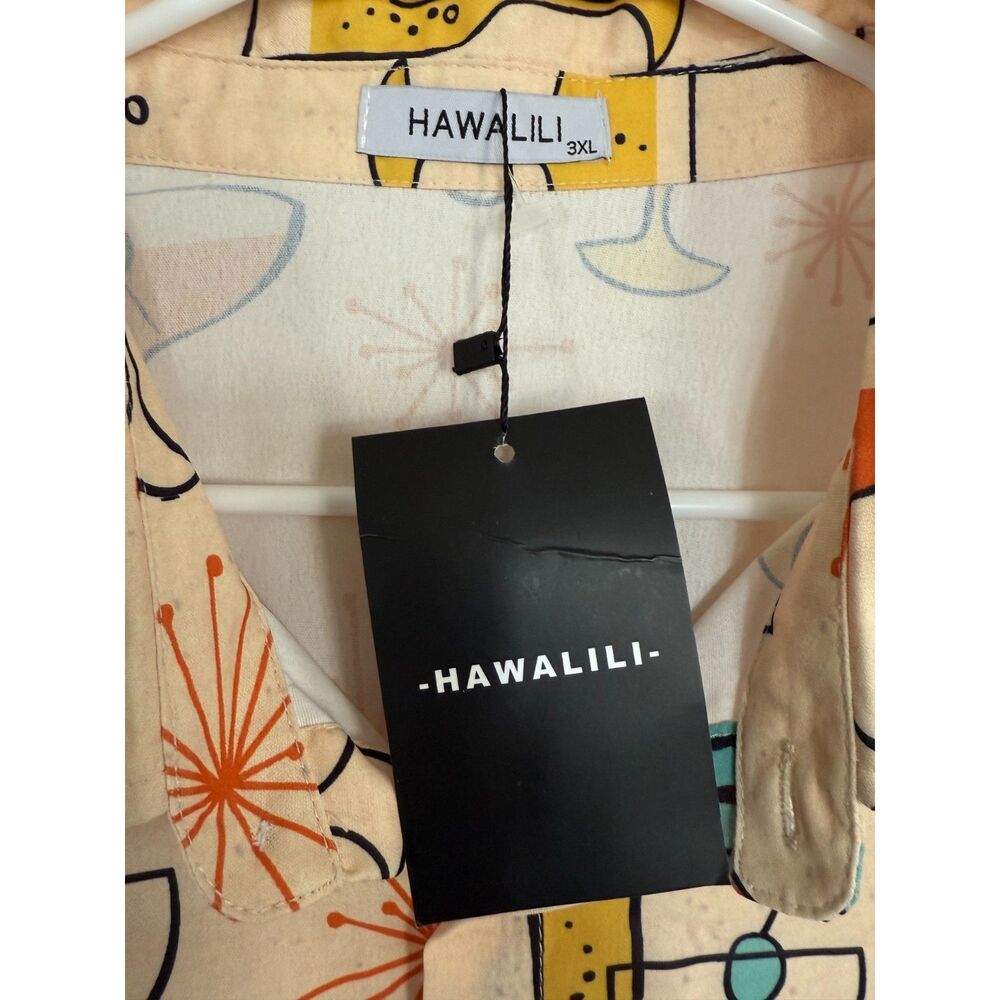 Hawalili New Retro Cocktail Shirt sz 3XL